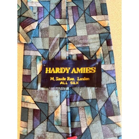 Vintage Hardy Amies All Silk Ties – Set of 3 1990s Savile Row - Picture 4 of 5